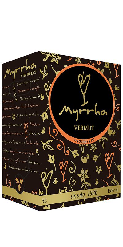 VERMOUTH padro vermut myrrha rojo bag in box